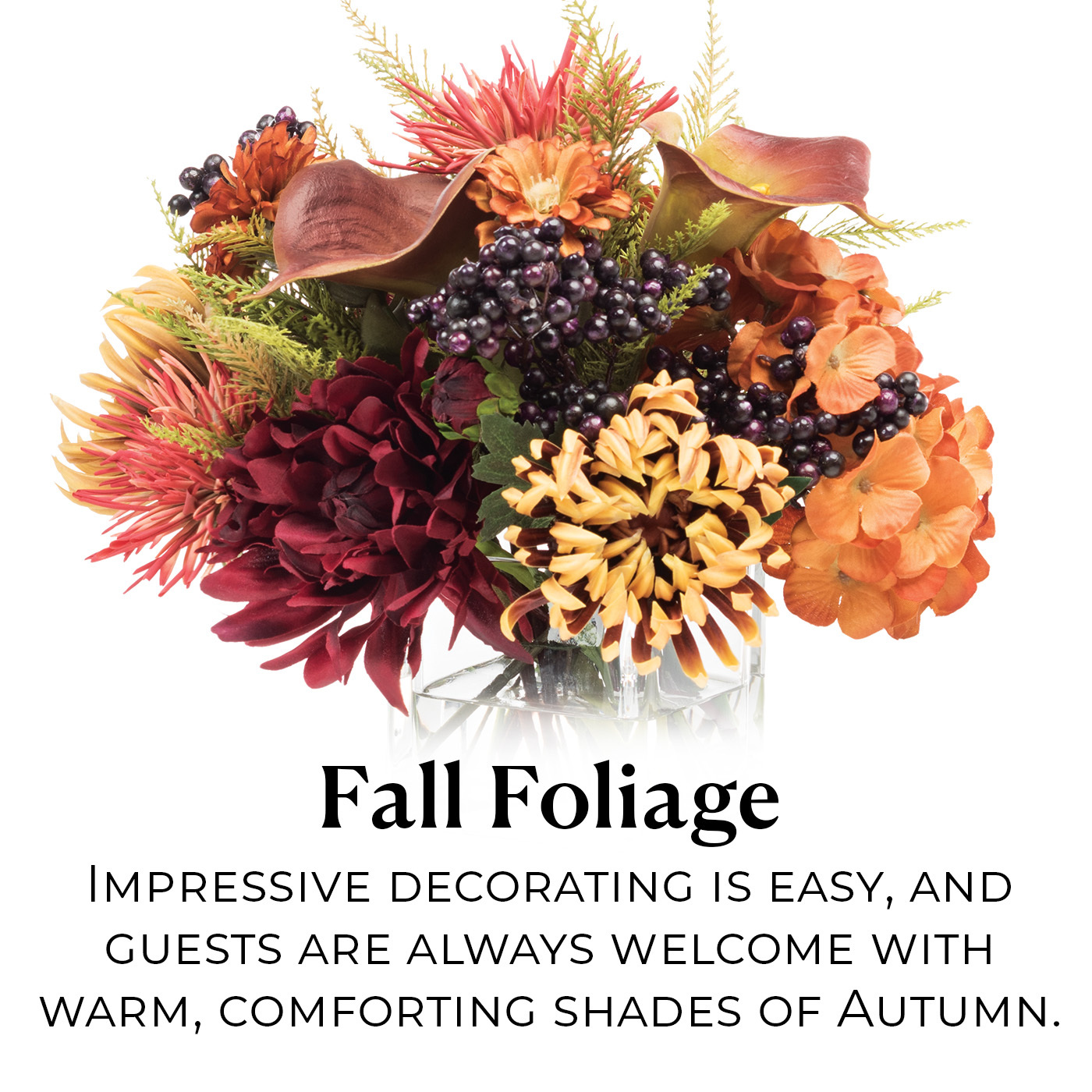 Petals Fall Collection. Handcrafted Artificial Flowers, Plants, Trees, and more.