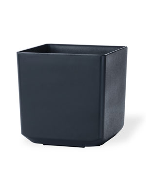 Cubico Decorative Container - 17"W x 17"H - Matte Black