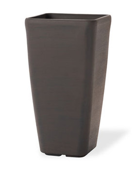 Tall Cubico<br>Decorative Container - 9"W x 16"H - Havana Brown