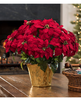 Premier Silk Poinsettia - Large