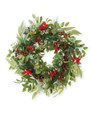 Mixed Eucalyptus, Pine & Berries Silk Holiday Wreath