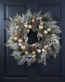 Champagne Elegance 24" Artificial Holiday Wreath