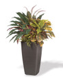 Aspidistra & Croton Faux Floor Plant by Petals.