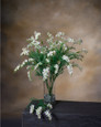 White Mini Freesia Faux Flower Stem Spray